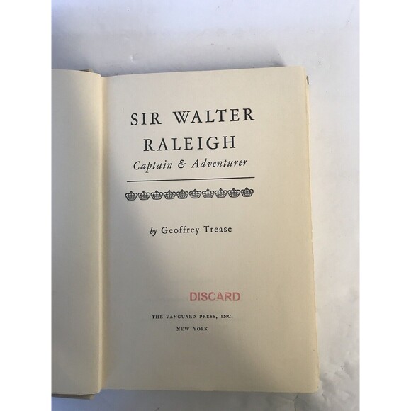 RARE Sir Walter Raleigh by Geoffrey Trease Biography - Picture 3 of 7